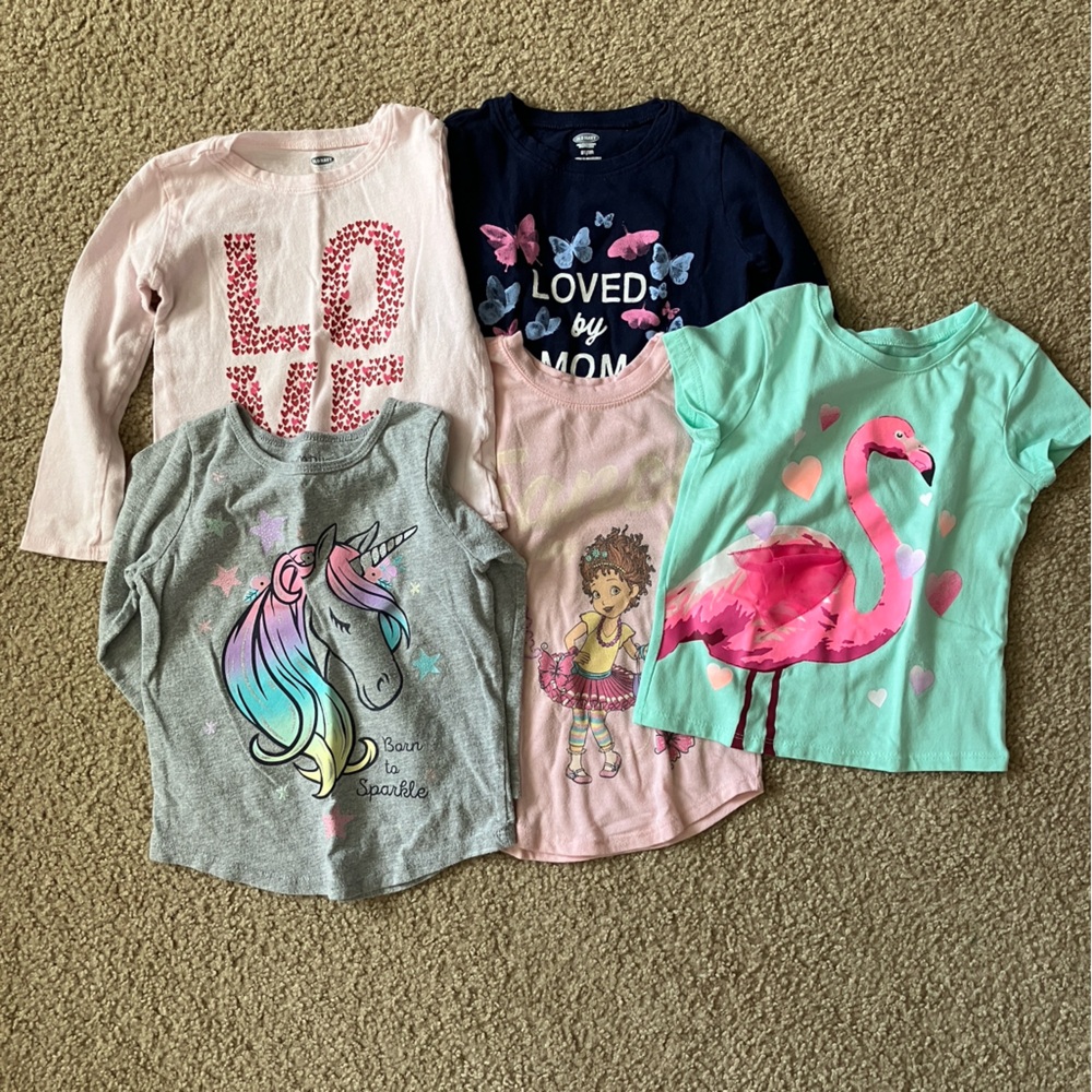 3T Colorful Kids Graphic T-Shirts Bundle, Various Brands